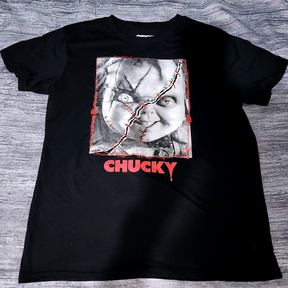 Chucky Graphic T-Shirt Universal Studios Horror Movie Mens Size L